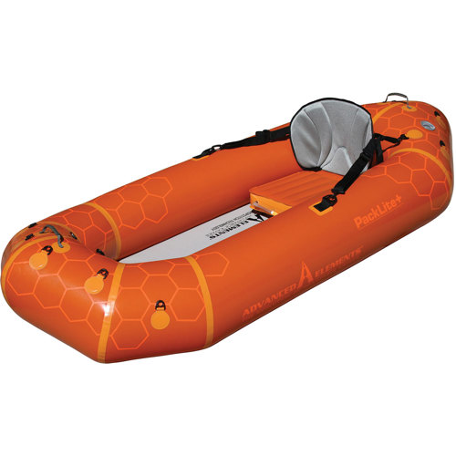 Advanced Elements Packlite+ Packraft One Person Inflatable Kayak, Orange