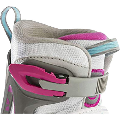 Bladerunner Ice by Rollerblade Micro Ice Girl's Adjustable Ice Skates 12J-2 White/Pink