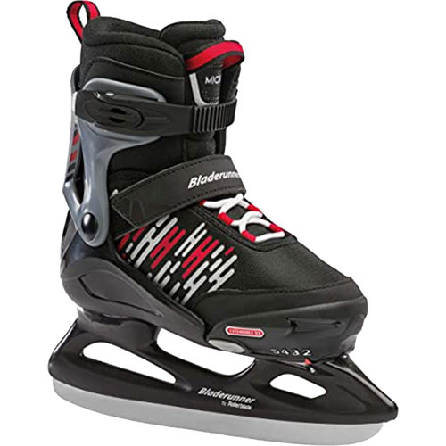 Bladerunner Ice by Rollerblade Micro Ice Kids Adjustable Ice Skates 2-5 Black/White