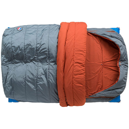 Big Agnes Dream Island 20 Fireline Eco Sleeping Bag, Double Wide, Slate/Orange