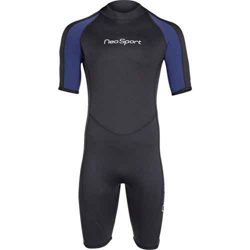 NeoSport 3mm Men's Shorty Wetsuit Medium Black/Blue