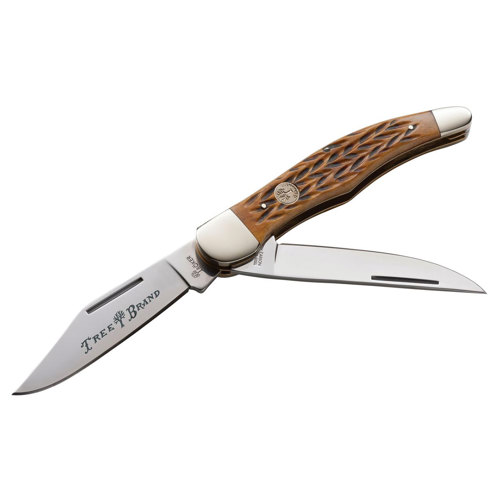 Boker Traditional Series Folding Hunter Brown Bone Pocket Knife 110273BB