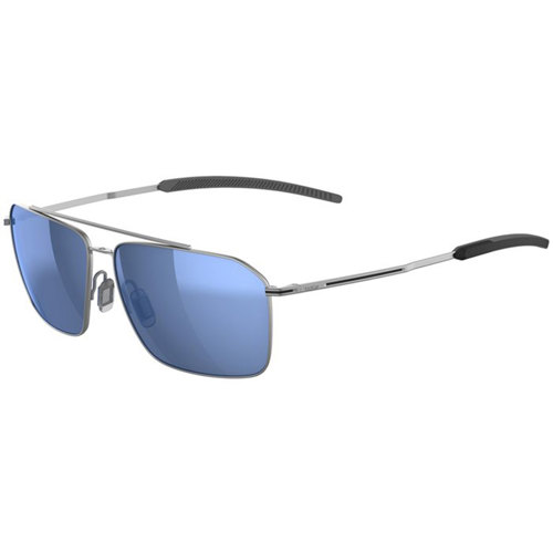 Bolle Flow Polarized Sunglasses, Silver Matte/Volt+ Offshore