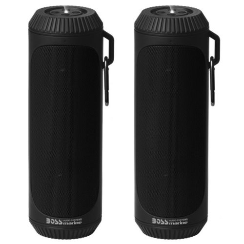 Boss Audio Bolt Marine Bluetooth Portable Speaker System w/ Flashlight, Pair