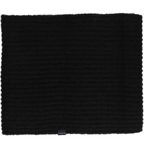 Chaos Lush Fuzzy Marled Cuffed Neckwarmer Snood for Women Black