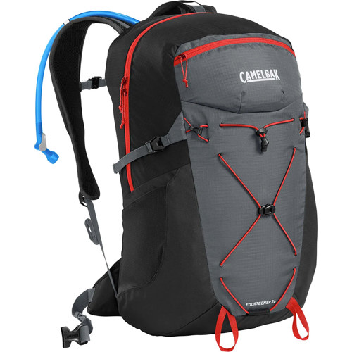 Camelbak Fourteener 26 Hiking Hydration Pack Graphite/Red Poppy
