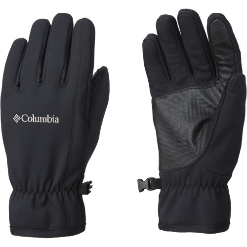 Columbia Ascender Softshell Gloves for Men, Black SunnySports
