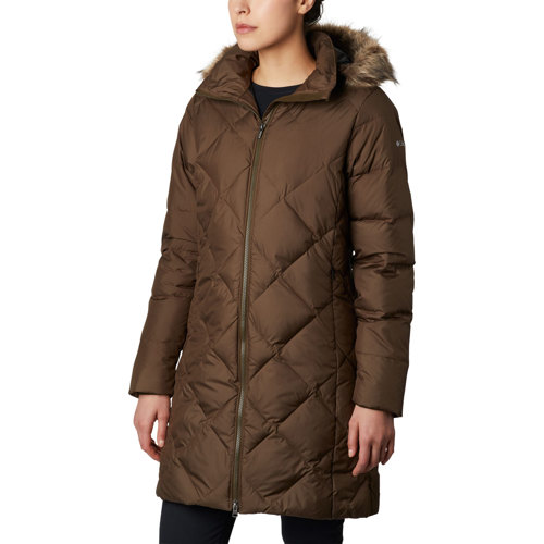 columbia icy heights mid length down jacket