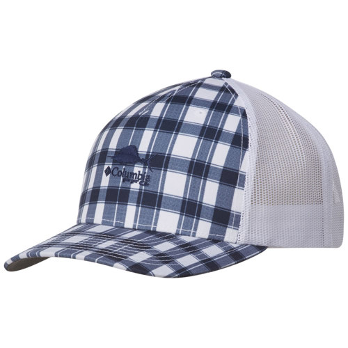 Columbia PFG Super Bonehead Mesh Snap Back Ball Cap in Moxie Gingham OSFA 