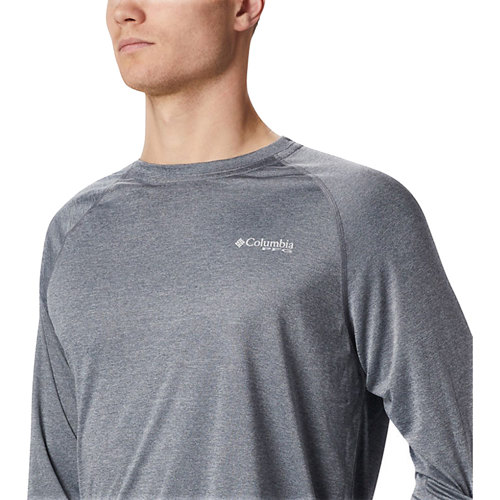 columbia men's pfg terminal tackle heather long sleeve shirt