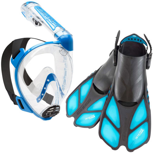 Cressi Duke Full-Face Mask Bonete Fins Package