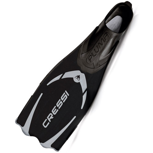 Cressi Pluma Full Foot Fins 8.5/9 Black