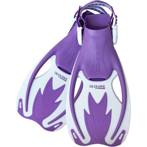 Cressi Kids Rock Fins Large/X-Large Lilac/White