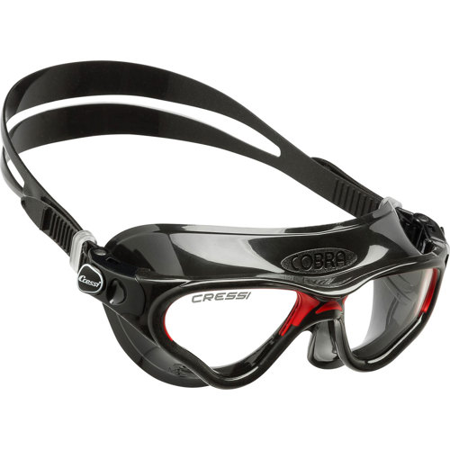 Cressi Cobra Adult Swim Mask, Black Skirt, Tinted Lenses