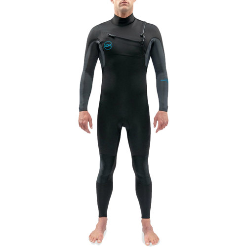 Dakine Men's Quantum Chest Zip Full Suit 3/2mm, Black/Grey