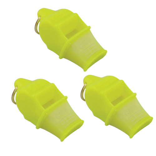 Fox 40 Sonik Blast CMG Whistle with Breakaway Lanyard Neon 3-Pack