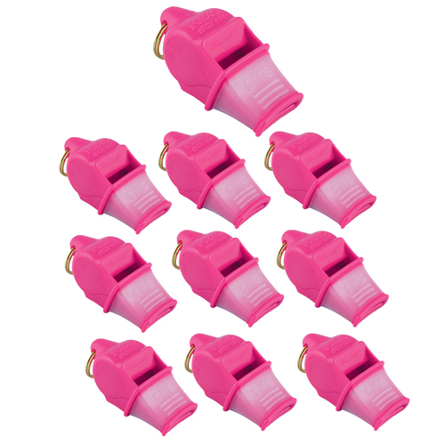 Fox 40 Sonik Blast CMG Whistle with Breakaway Lanyard Pink 10-Pack