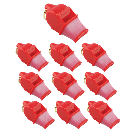 Fox 40 Sonik Blast CMG Whistle with Breakaway Lanyard Red 10-Pack