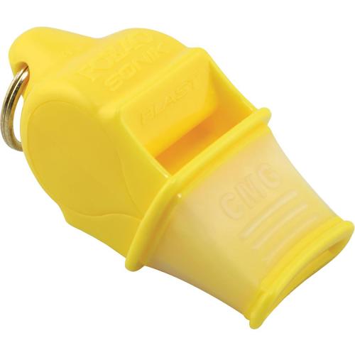 Fox 40 Sonik Blast CMG Whistle with Breakaway Lanyard Yellow Single