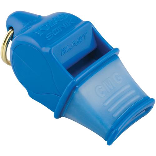 Fox 40 Sonik Blast CMG Whistle with Breakaway Lanyard Blue Single