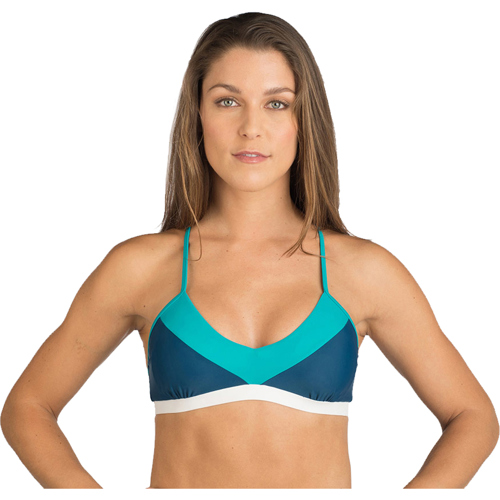 Fourth Element Lotte Bikini Top for Women Petrol/Turquoise/White XX-Large