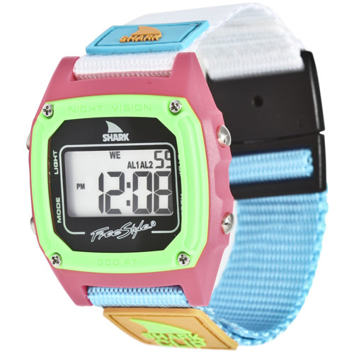 Shark by Freestyle Shark Clip Watch, Black Neon