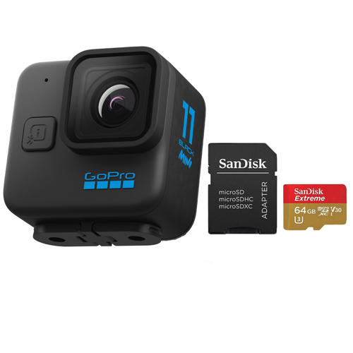 GoPro HERO11 Mini Action Camera with 64GB Memory Card