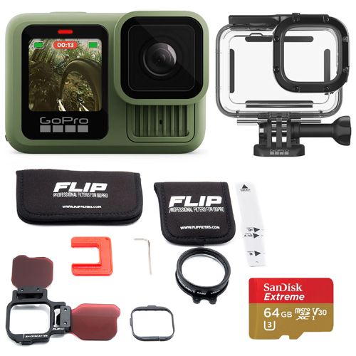 GoPro HERO13 Flip Bundle with 64GB Memory Card