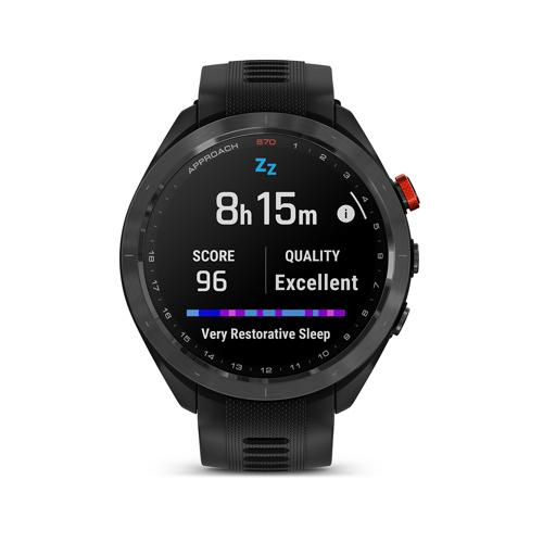 Garmin Approach S70 47mm GPS Golf Smartwatch, Black Bezel w