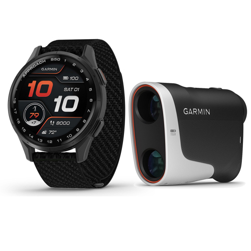 Garmin Approach S50 43mm AMOLED GPS Golf Smartwatch w/Z30 6x Laser Range Finder