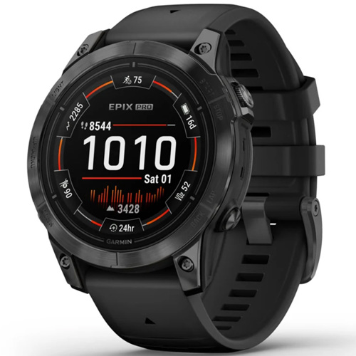 Garmin Epix Pro Gen 2 Standard 47mm GPS Smartwatch, Slate Gray with Black Band