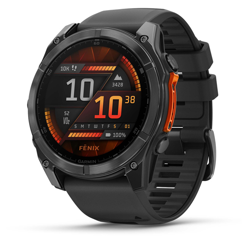 Garmin fenix 8 AMOLED GPS Smartwatch 51 mm Slate Gray with Black Band