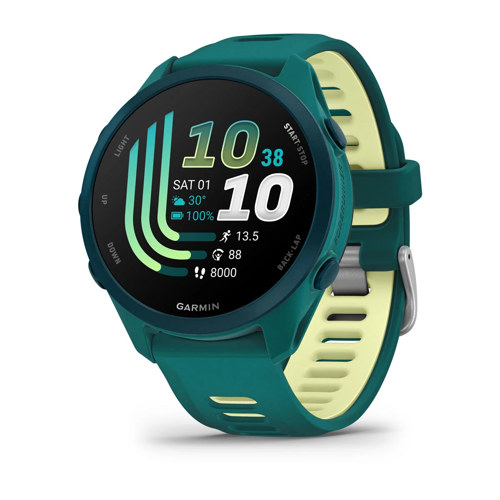 Garmin Forerunner 170 Music GPS Running Smartwatch Teal Green/Citron