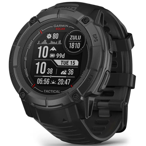 Garmin Instinct 2X Solar Standard Edition 50mm Rugged GPS Smartwatch Standard Edition Black