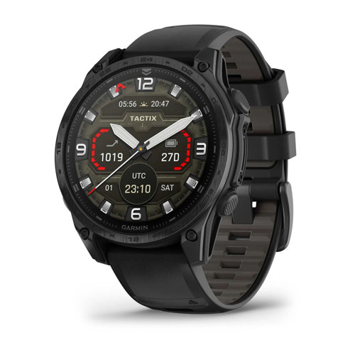 Garmin tactix 8 AMOLED Tactical GPS Smartwatch with Ballistics & Black Band 47 mm