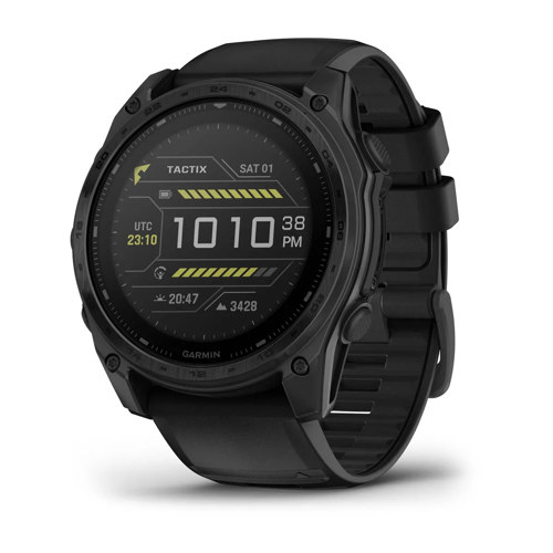 Garmin tactix 8 51mm Solar Tactical GPS Smartwatch w/Ballistics Elite,Black Band