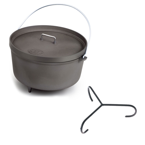 GSI Outdoors Hard Anodized Dutch Oven & Dutch Oven Stand Package