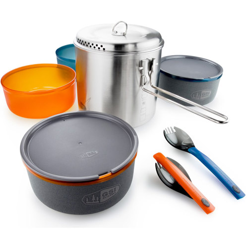 GSI Outdoors Glacier Stainless Dualist Cookset