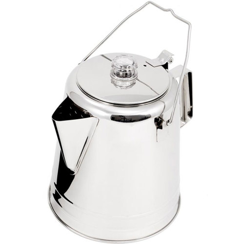 GSI Outdoors Glacier Stainless Coffee Perculator - Campfire