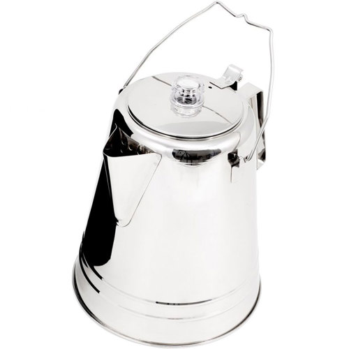 GSI Outdoors Glacier Stainless Coffee Perculator - Campfire