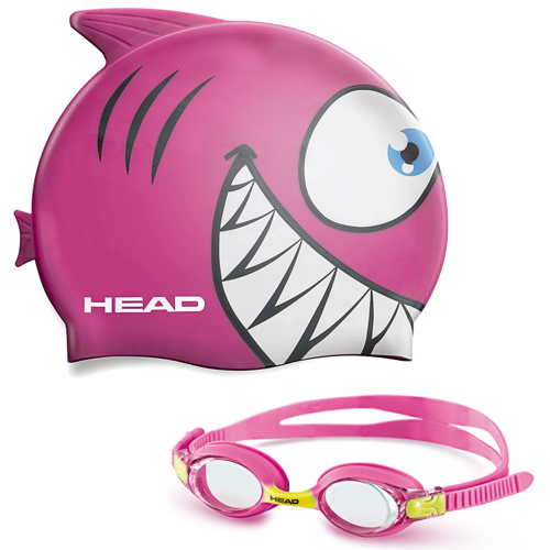 Head Meteor Character Kids Goggles and Swim Cap Set SunnySports