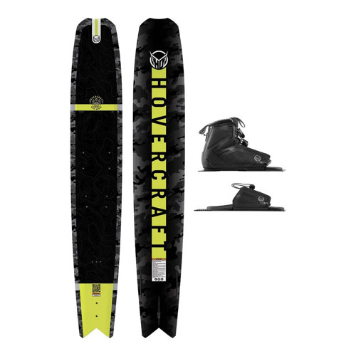 HO Sports Hovercraft Fluro Camo 67 Waterski with Stance 110 Boots and 7-11 ARTP