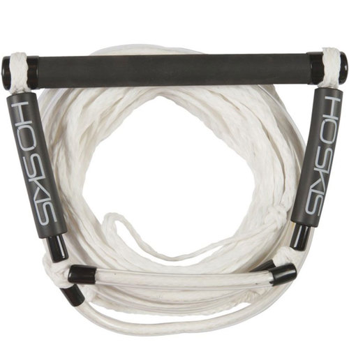 HO Sports 12" Universal Deep "V" Handle with 75' Slalom Ski Rope, Black/White