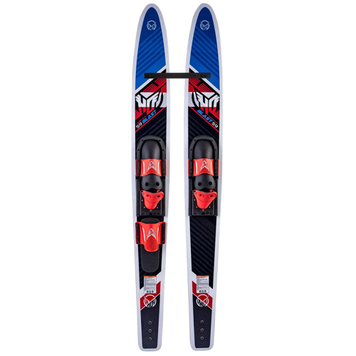 HO Sports Blast Combo Water Skis with Horseshoe Bindings and Rear Toe Strap Bar
