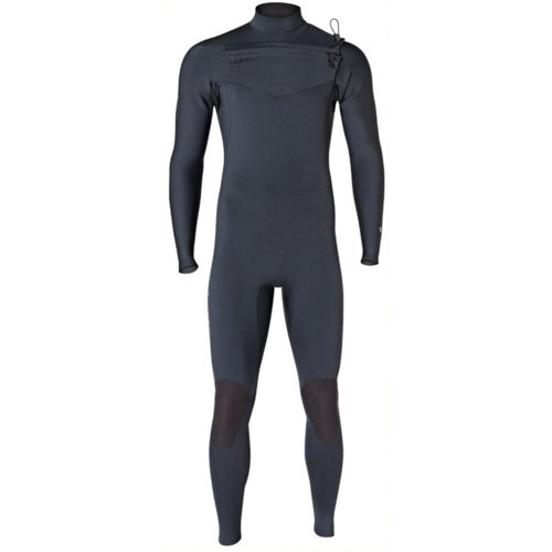 Hyperflex 4/3mm Greenprene Men's Chest Zip Full Wetsuit Medium Short Black