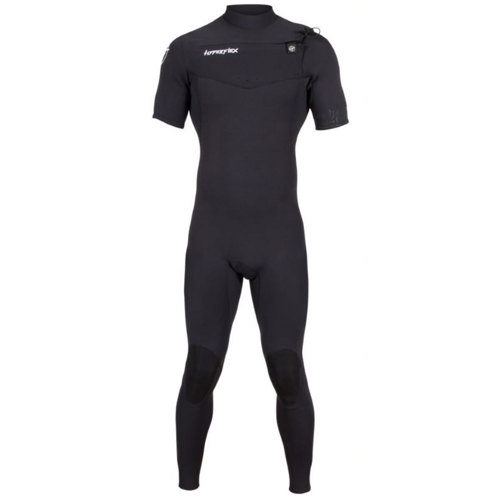 Hyperflex 2.5mm Vyrl Men's Short Sleeve Chest Zip Full Wetsuit Small Black