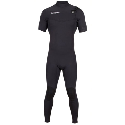 Hyperflex 2.5mm Vyrl Men's Short Sleeve Chest Zip Full Wetsuit XX-Large Black