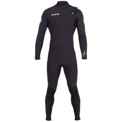 Hyperflex 3/2mm Vyrl Men's Chest Zip Full Wetsuit Black 3X-Large
