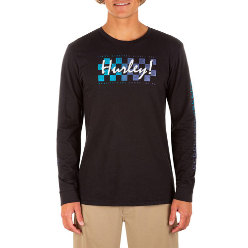 Hurley Everyday Washed Finishline Long Sleeve for Men XX-Large Black