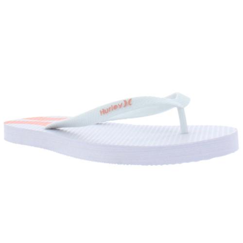 Hurley Joli Flip Flops For Women 9 White/White